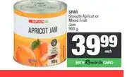 Spar SPAR Smooth Apricot or Mixed Fruit Jam 900 g offer