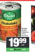 Spar Rhodes Quality Chakalaka 410 g Assorted offer