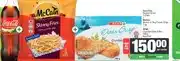 Spar Coca Cola 1,5 L + McCain Skinny or Slap Frozen Chips 1 kg + SPAR Crumbed Hake Fillets 480 g offer