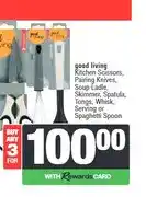 Spar good living Kitchen Scissors, Pairing Knives, Soup Ladle, Skimmer, Spatula, Tongs, Whisk offer