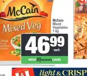 Spar McCain Mixed Vegetables 1 kg offer