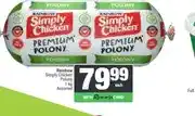 Spar Rainbow Simply Chicken Polony 1 kg Assorted offer