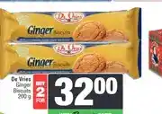 Spar De Vries Ginger Biscuits 200 g - Buy 2 for offer