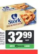 Spar Stork Baking Margarine Brick 500 g Assorted offer