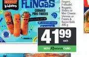Spar Eskort Crumbed Pork Fingers, Frikkadel, Nuggets, Sliders, Viennas or Balls 400 g offer