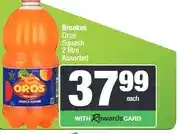 Spar Brookes Oros Squash 2 litre Assorted offer