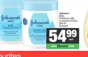 Spar Johnson's Baby Petroleum Jelly or Aqueous Cream 500 ml Assorted offer