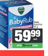 Spar Vicks BabyRub 45 g offer
