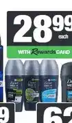 Spar Dove Men Roll On Deodorant 50 ml Assorted offer