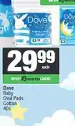 Spar Dove Baby Oval Pads Cotton 40s offer
