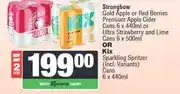 Spar Strongbow Premium Apple Cider Cans 6 x 440ml / Ultra 6 x 500ml OR Kix Sparkling Spritzer 6 x 440ml offer