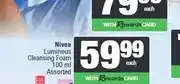 Spar Nivea Luminous Cleansing Foam 100 ml Assorted offer