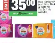Spar Lil-Lets Maxi Sanitary Pads 7s / 8s / 10s Assorted - any 2 offer