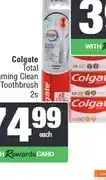Spar Colgate Total Foaming Clean Toothbrush 2s offer
