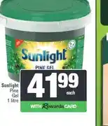 Spar Sunlight Pine Gel 1 litre offer