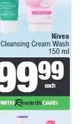 Spar Nivea Cleansing Cream Wash 150 ml offer