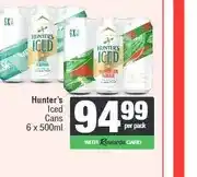 Spar Hunter's Iced Cans 6 x 500ml offer
