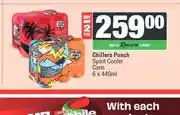 Spar Chillers Punch Spirit Cooler Cans 6 x 440ml - Buy Any 2 offer