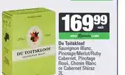 Spar Du Toitskloof Sauvignon Blanc, Pinotage/Merlot/Ruby Cabernet, Pinotage Rosé, Chenin Blanc 3L offer