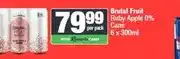 Spar Brutal Fruit Ruby Apple 0% Cans 6 x 300ml offer