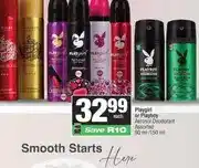 Spar Playgirl or Playboy Aerosol Deodorant Assorted 90 ml / 150 ml offer