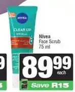 Spar Nivea Face Scrub 75 ml offer