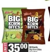 Spar Willards Big Korn Bites Assorted 120 g - Any 2 offer