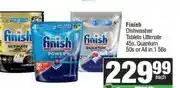 Spar Finish Dishwasher Tablets Ultimate 45s, Quantum 50s or All in 1 56s offer