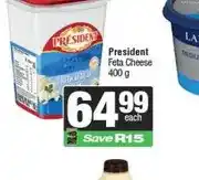 Spar President Feta Cheese 400 g offer