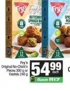 Spar Fry's Original No-Chick'n Pieces 300 g or Falafels 240 g offer