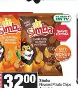 Spar Simba Flavoured Potato Chips Assorted 120 g - Any 2 offer
