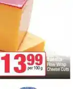 Spar Bonnila Flow Wrap Cheese Cuts per 100 g offer