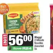 Spar Maggi 2-Minute Noodles Assorted 5s - Buy 2 for offer