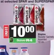 Spar Bioplus Booster Sachets Assorted 10 ml - Buy 2 for offer