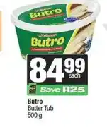 Spar Butro Butter Tub 500 g offer