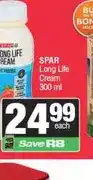 Spar SPAR Long Life Cream 300 ml offer