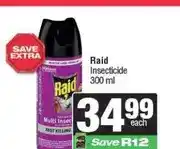 Spar Raid Insecticide 300 ml offer