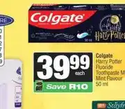 Spar Colgate Harry Potter Fluoride Toothpaste Mild Mint Flavour 50 ml offer
