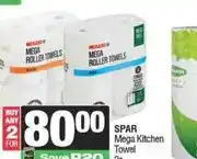 Spar SPAR Mega Kitchen Towel 2s - Buy 2 for offer