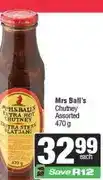 Spar Mrs Ball's Chutney Assorted 470 g offer