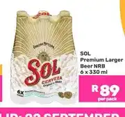 Sol Premium Larger Beer NRB 6 x 330 ml