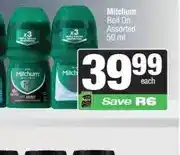 Spar Mitchum Roll On Assorted 50 ml offer