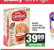 Spar Nestlé Cerelac Baby Cereal with Milk 200 g offer