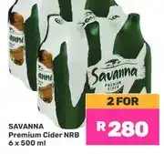 Game Savanna Premium Cider NRB 6 x 500 ml - 2 for offer