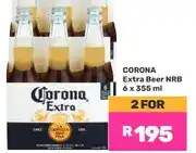 Game Corona Extra Beer NRB 6 x 355 ml - 2 for offer