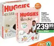 Spar Huggies Gold Diapers or Pants Jumbo Pack Assorted Sizes offer