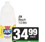 Spar Jik Bleach 1.5 litre offer