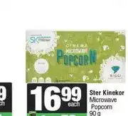 Spar Ster Kinekor Microwave Popcorn 90 g offer