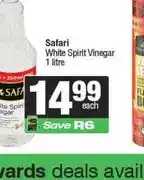 Spar Safari White Spirit Vinegar 1 litre offer
