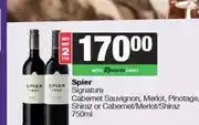 Spar Spier Signature Cabernet Sauvignon, Merlot, Pinotage, Shiraz or Cabernet/Merlot/Shiraz 750ml (Buy an offer